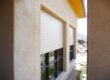 Rolling shutters on exterior of a Tucson, Arizona home
