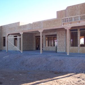 New home being built in Tucson, Arizona