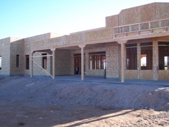New home being built in Tucson, Arizona