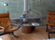 Interior furniture receiving direct sunlight through a window