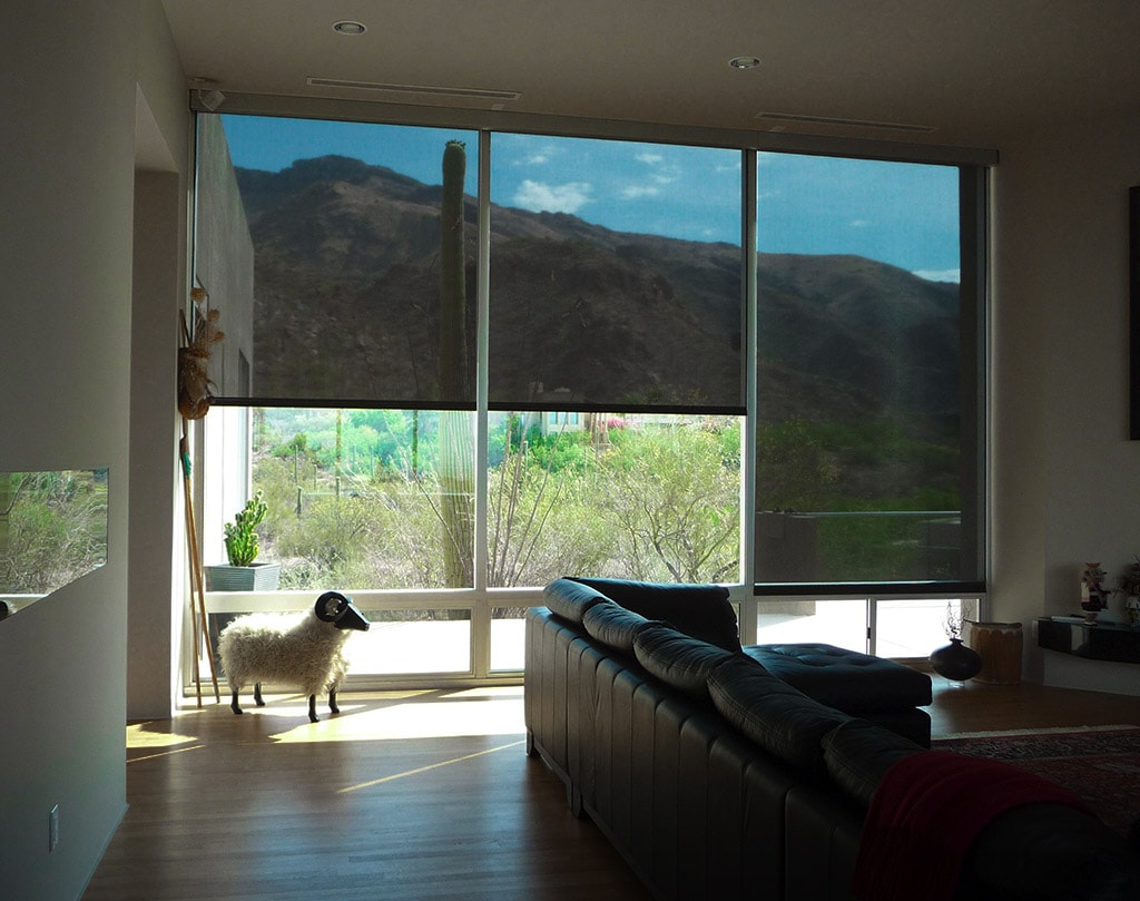 Beautiful interior shade by Tucson Rolling Shutters